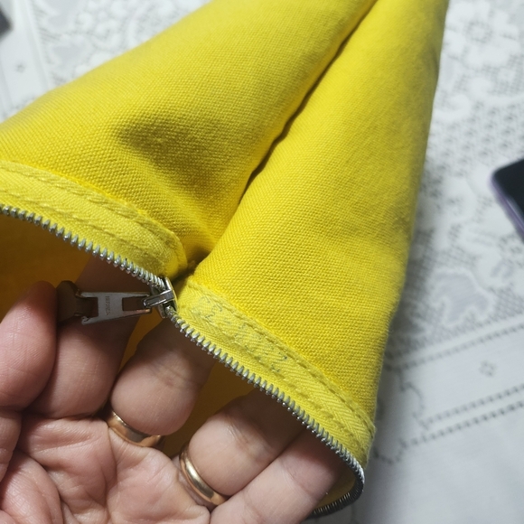 Hermes Clutch bag Flat Makeup Pouch Cosmetics Pouch Pouch yellow - Picture 9 of 14